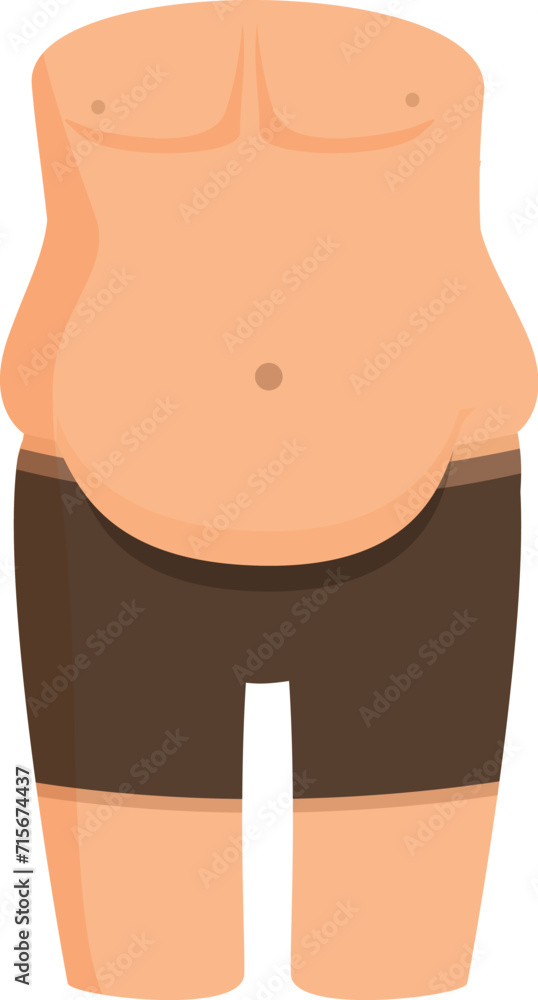 Belly problem fat icon cartoon vector. Stomach health. Fitness fit slim Belly problem fat icon cartoon vector. Stomach health. Fitness fit slim