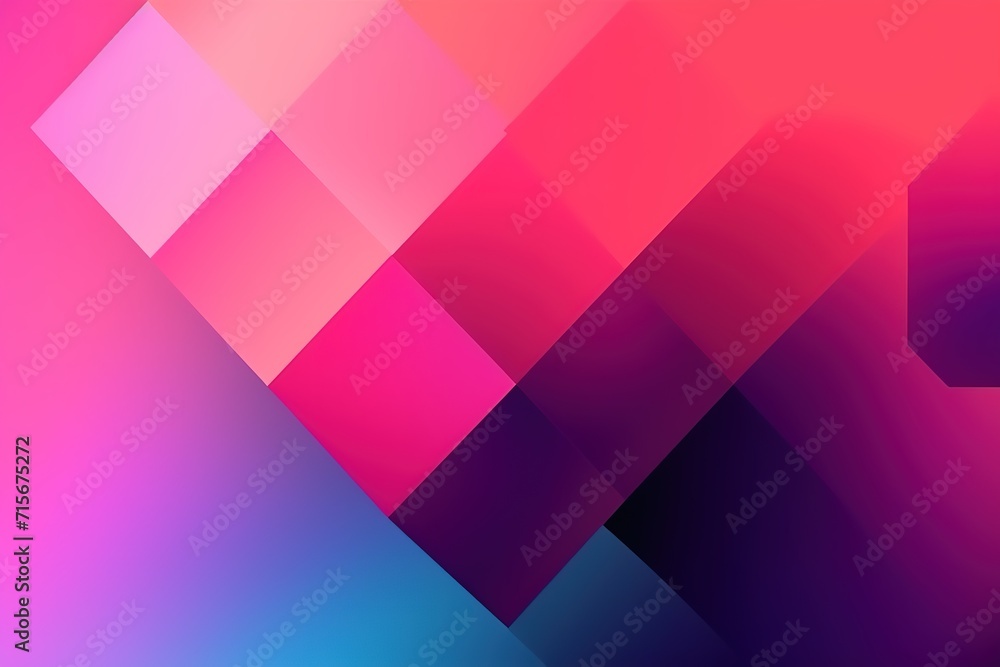 Abstract colorful background with geometric triangle shapes and gradient hues. - obrazy, fototapety, plakaty 