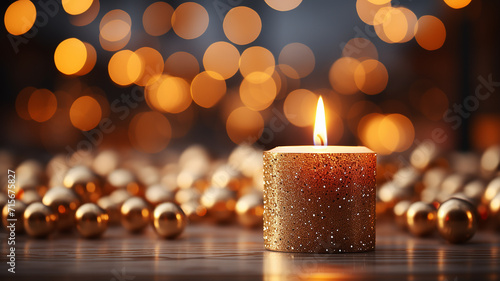 Christmas advent candle lighting in church for religious rites, quiet mind,and spirit or funeral, AI