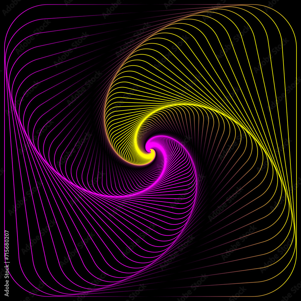 Gradient line art of basic shapes Gradient line art of basic shapes
