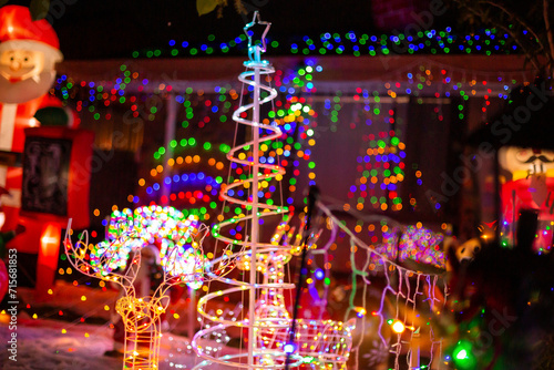 bright christmas light display in Brisbane