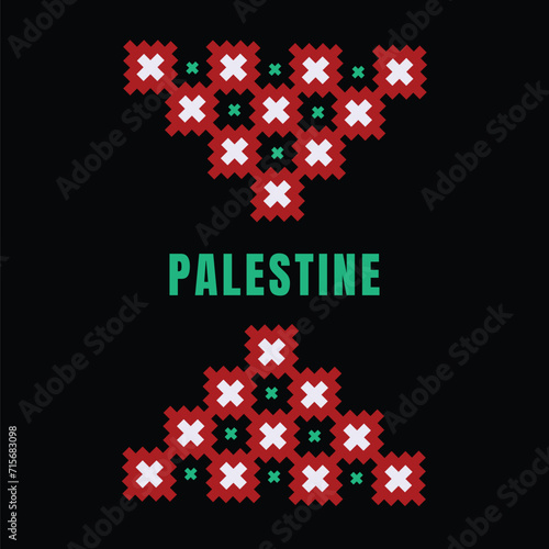Free Palestine banner graphic poster vector