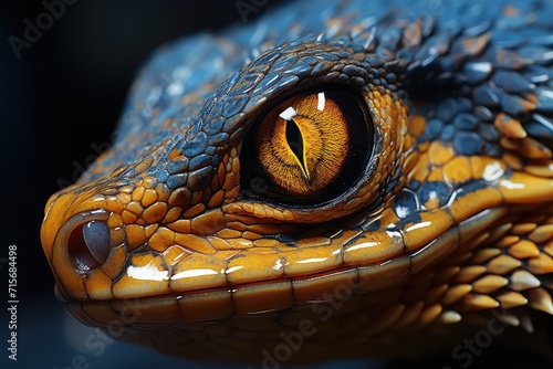 Through the intricate scales and piercing eyes of this majestic outdoor reptile, one can almost feel the ancient and wild spirit of a dragon lurking within