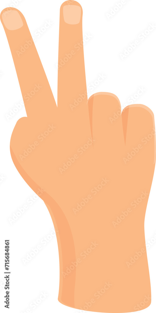 Fingers sign peace icon cartoon vector. Country crisis. Territory shape Fingers sign peace icon cartoon vector. Country crisis. Territory shape