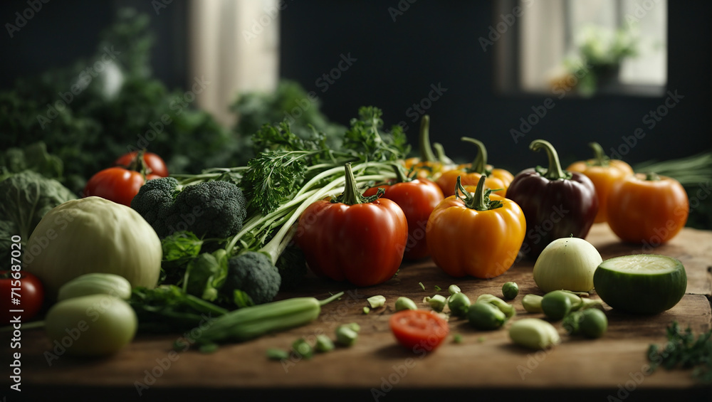 vegetables on the table vegetables on the table