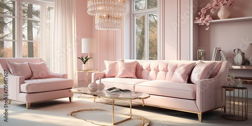 luxury living room background with soft colors