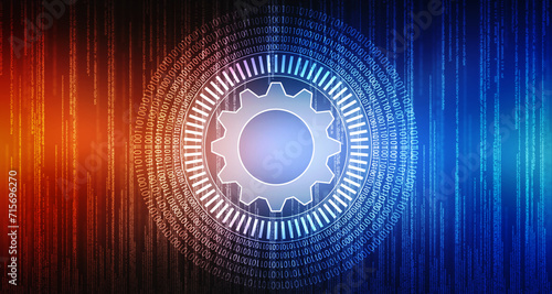 Process management, optimization operation, fix strategy industry, transmission gears wheel, software update status, Cog Gear Wheel on the technology abstract background