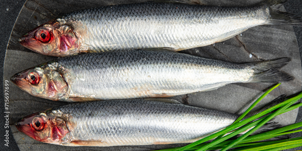 herring fish fresh raw seafood tasty fresh healthy eating cooking appetizer meal food snack on the table copy space food background herring fish fresh raw seafood tasty fresh healthy eating cooking appetizer meal food snack on the table copy space food background