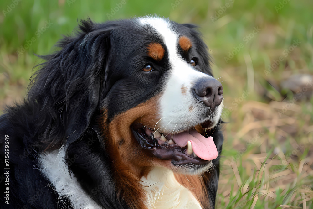Bernese Mountain Dog - originated in Switzerland, bred as a farm dog, known for their size and loyalty
