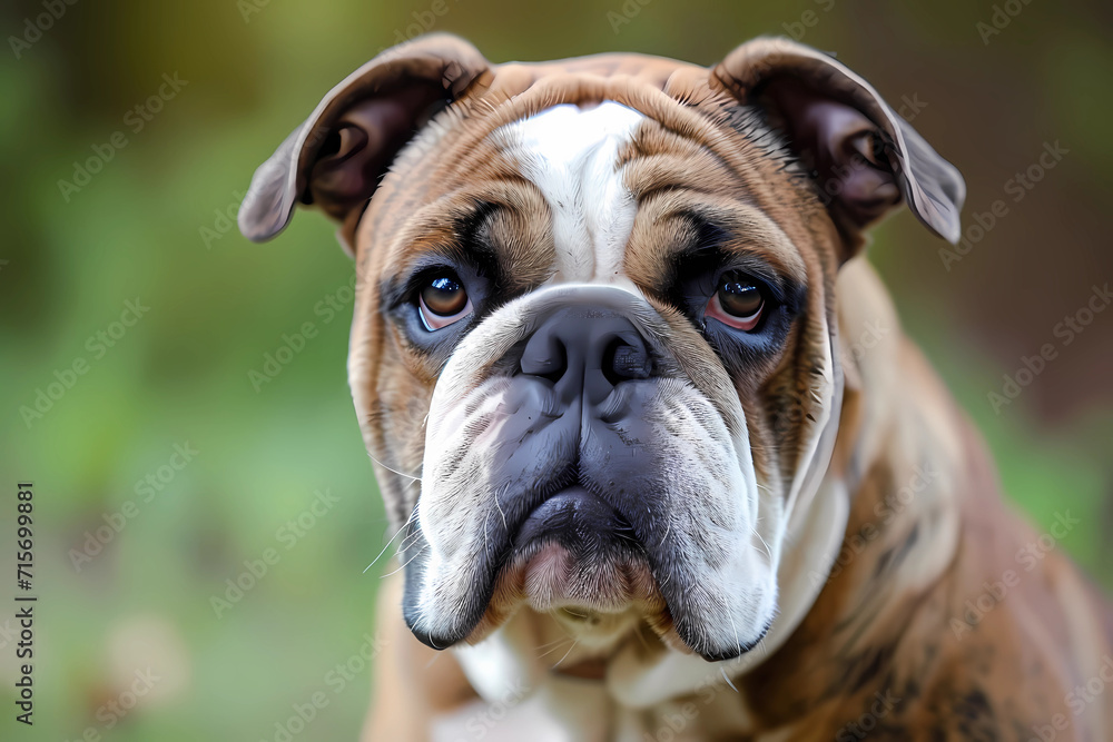 Bulldog - originally from England, bred for bull-baiting. Known for being loyal, friendly, and stubborn 