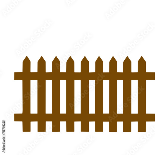 vintage wooden fence  vector