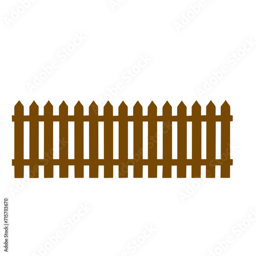 vintage wooden fence  vector