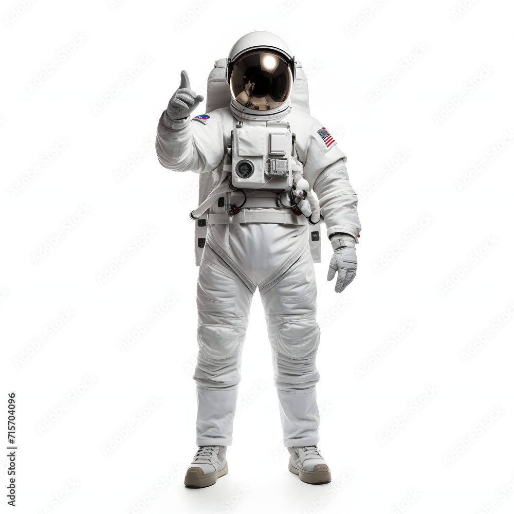 Person wearing a space-themed costume at a themed event isolated on white background, isometry, png
