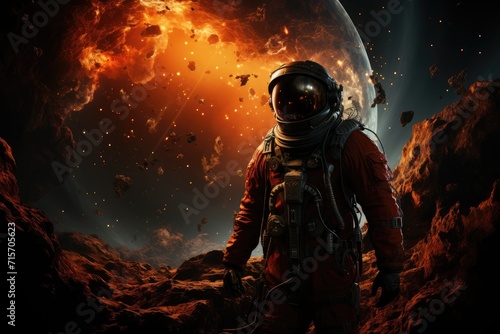 Embark on an epic adventure as a lone astronaut, navigating through the vastness of space and facing unknown dangers in this thrilling digital compositing action game for pc, with a breathtaking oran