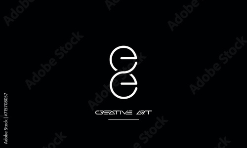 EE, E abstract letters logo monogram