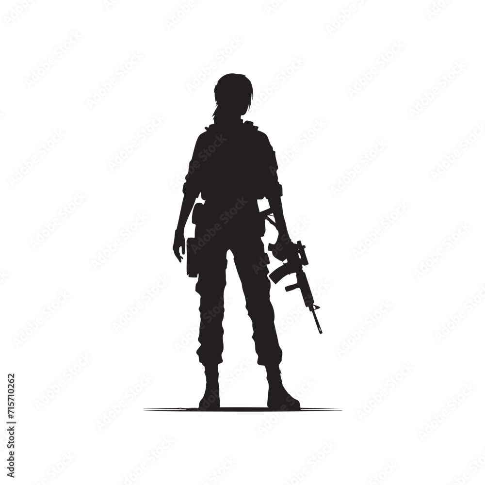 Tactical Grace: Army Soldier Silhouettes Executing Military Strategies with Elegance and Precision - Military Illustration - Military Vector
Tactical Grace: Army Soldier Silhouettes Executing Military Strategies with Elegance and Precision - Military Illustration - Military Vector