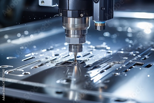 Advanced manufacturing. captivating image of automated machines in pristine condition