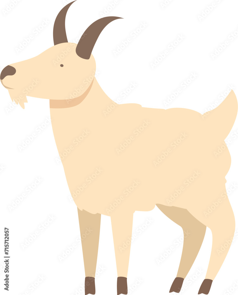 Goat animal icon cartoon vector. Pet food jug. Container food