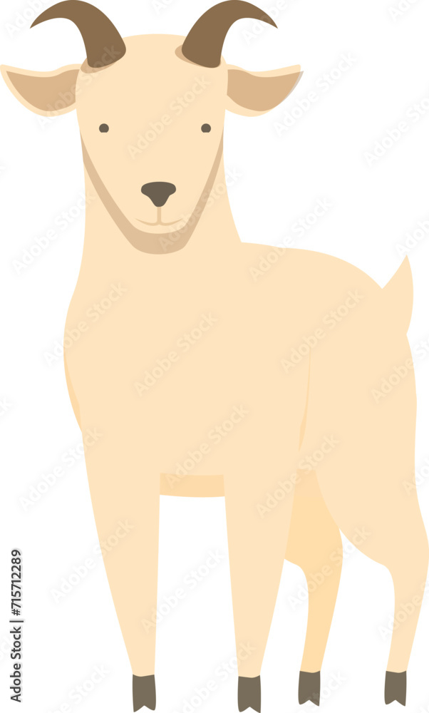 Obraz premium Milk goat animal icon cartoon vector. Jug sheep dairy. Nature liquid