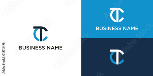 CT Logo, Initial Letter Logo Template, Letter C and Letter T Logo