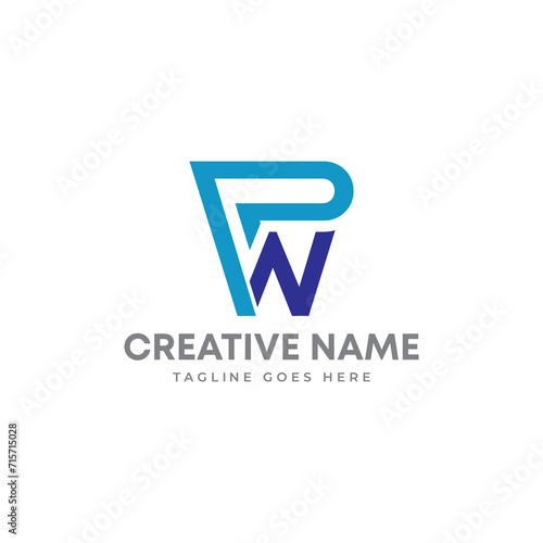 Free Download Letter mark logo design. PW logo - GFXLoad