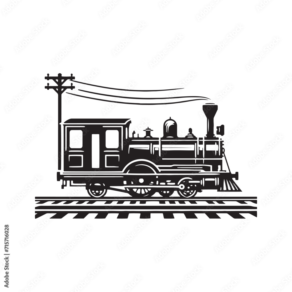 Parallel Perspectives: Train Silhouette Set Capturing the Synchronized Movements of Urban Commute - Subway Illustration - Subway Vector
