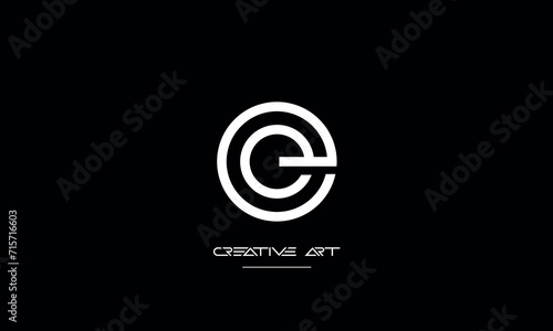 EE, E abstract letters logo monogram