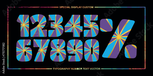 assorted digital custom vector numbers. minimum. Color gradation. Dark. Banner Network. 3d effect. Design. futuristic. Paper cut or effect. Luxury. Premium. 196