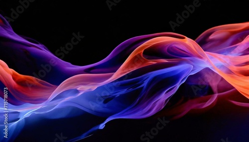 AI generated illustration of a abstract watercolor background in hues of purple, blue and violet 