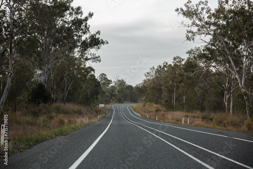 Wallpaper Mural Driving on a country highway on a cloudy day Torontodigital.ca