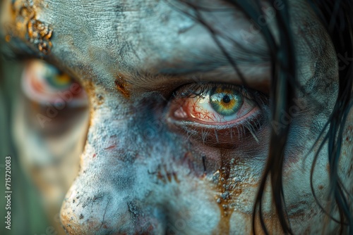 Realistic Zombie Makeup Portrait © Mira