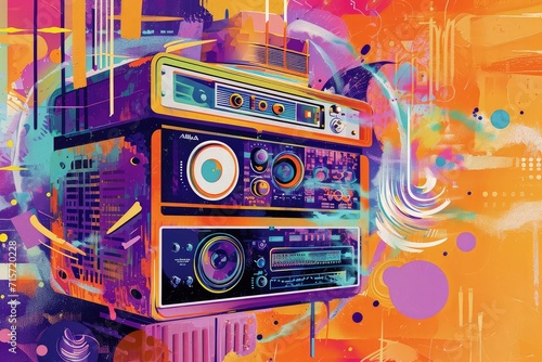 Broadcast Brilliance: A Colorful Celebration of Energetic Radio