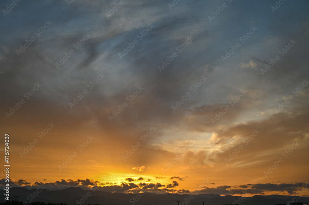 beautiful colorful sky at sunset on the Mediterranean 5