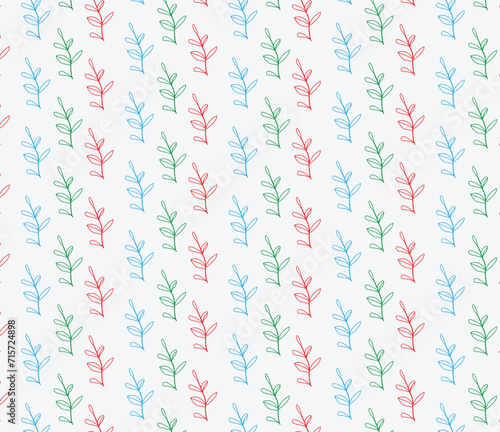 Vector flower seamless pattern background