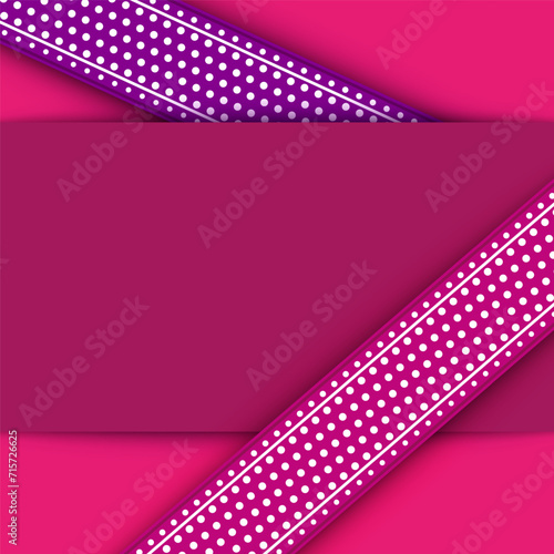 Pink paper cut background, background design with halftone and shadow elements, paper cut design
