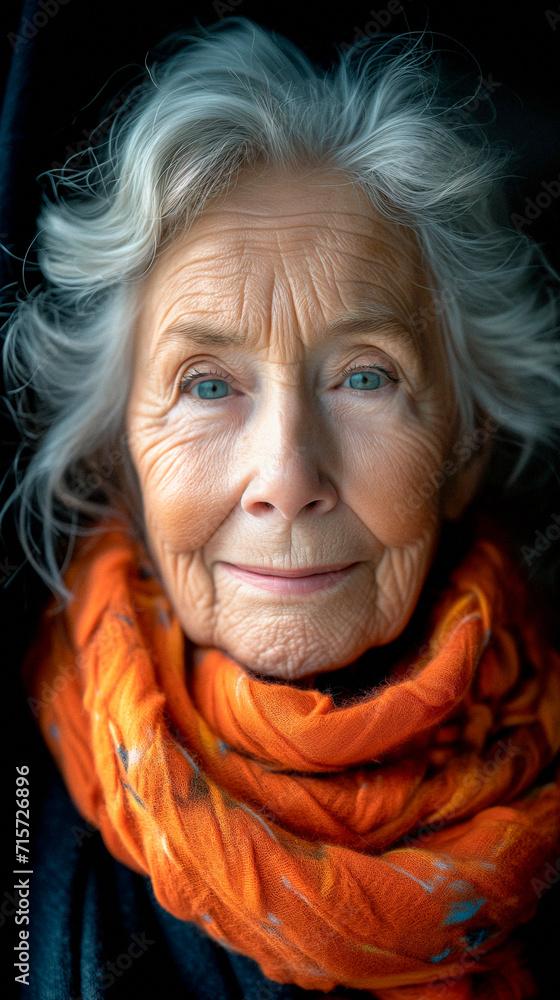 Close up of a 70 year old Nordic woman Close up of a 70 year old Nordic woman