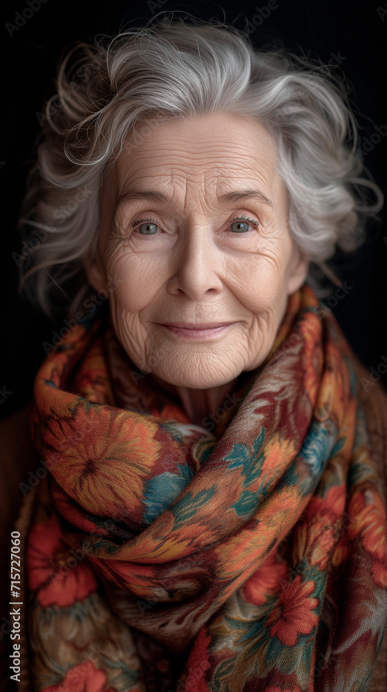 Closeup portrait of a 70 year old European woman Closeup portrait of a 70 year old European woman