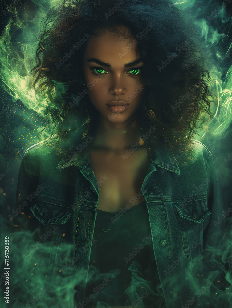 portrait of a witchy woman - generative ai portrait of a witchy woman - generative ai
