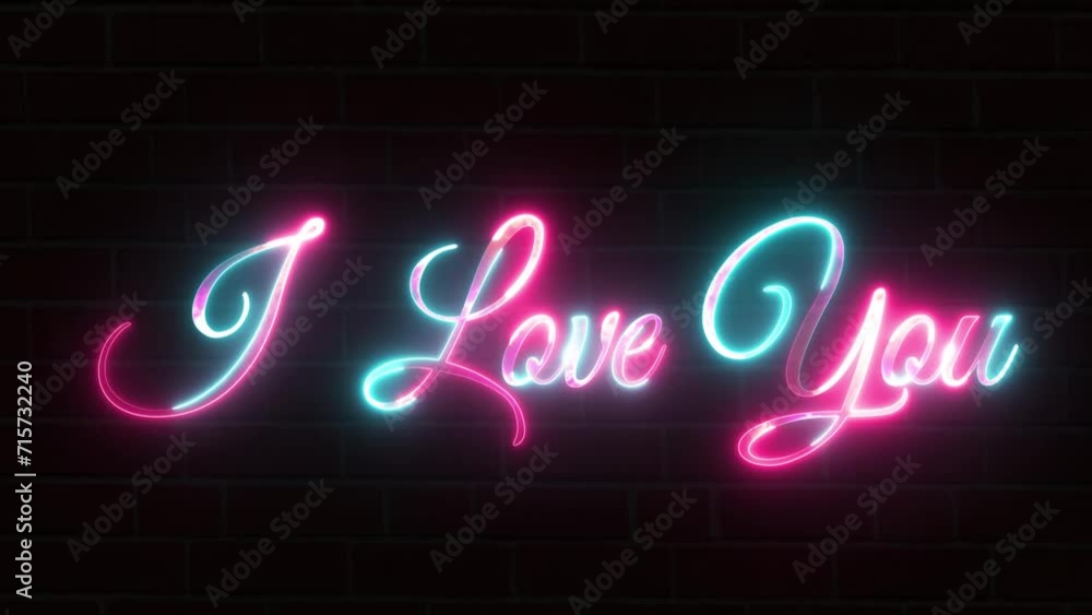Shine I love you neon text icon. Concept of happy valentine's day. Neon romantic design on brick wall. Night bright neon sign, colorful billboard, light banner. Shine I love you neon text icon. Concept of happy valentine's day. Neon romantic design on brick wall. Night bright neon sign, colorful billboard, light banner.