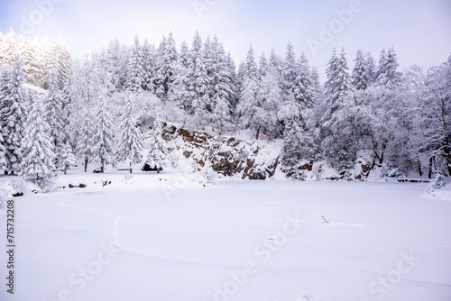 Langlaufrunde bei bestem Kaiserwetter im verschneiten Th  ringer Wald bei Floh-Seligenthal - Th  ringen - Deutschland