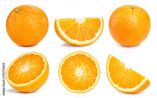 Orange isolated on white background photo