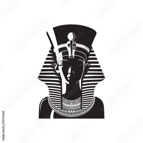 Timeless Beauty Unveiled: Nefertiti Silhouette Set Reveling in the Unveiling of Egypt's Graceful Queen - Nefertiti Illustration - Nefertiti Vector - Queen of Egypt Silhouette
