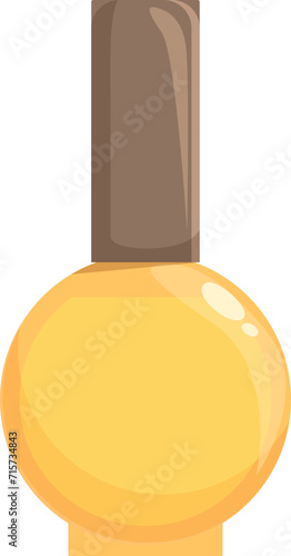 Expert nail bottle icon cartoon vector. Hand female. Beauty false