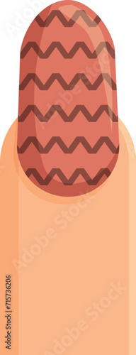 Bed style lady icon cartoon vector. Foot beauty. Coating trim