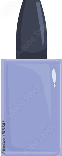 Nail polish bottle icon cartoon vector. Bed style lady. Hand female