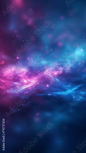 blurry background with gradient  blue shades with purple and bokeh