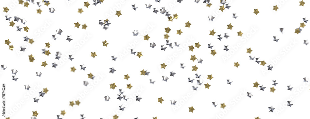 Celestial Christmas Symphony: Enthralling 3D Illustration of Falling Holiday Starbursts Celestial Christmas Symphony: Enthralling 3D Illustration of Falling Holiday Starbursts