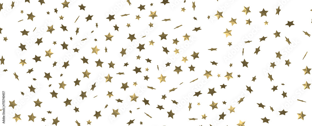 Fototapeta premium Descendant Christmas Constellations: Mind-Blowing 3D Illustration of Falling Festive Star Patterns