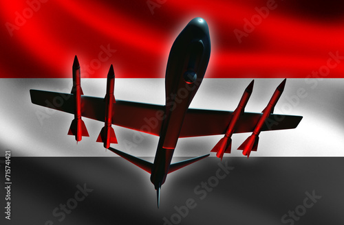 Military UAV. Fly Yemen. Un...