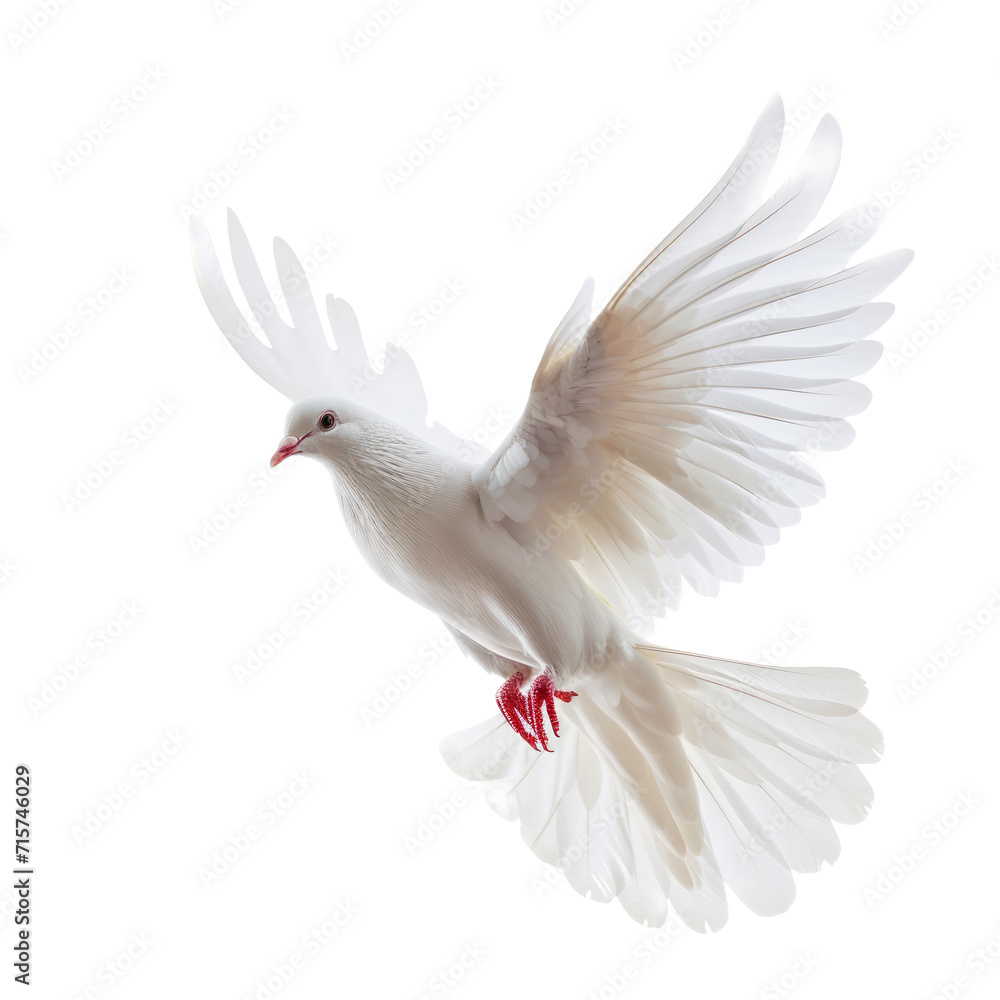 Beautiful white dove flying. Isolated on transparent background. Beautiful white dove flying. Isolated on transparent background.